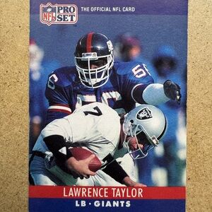 1990 Pro Set Lawrence Taylor New York Giants Football Card